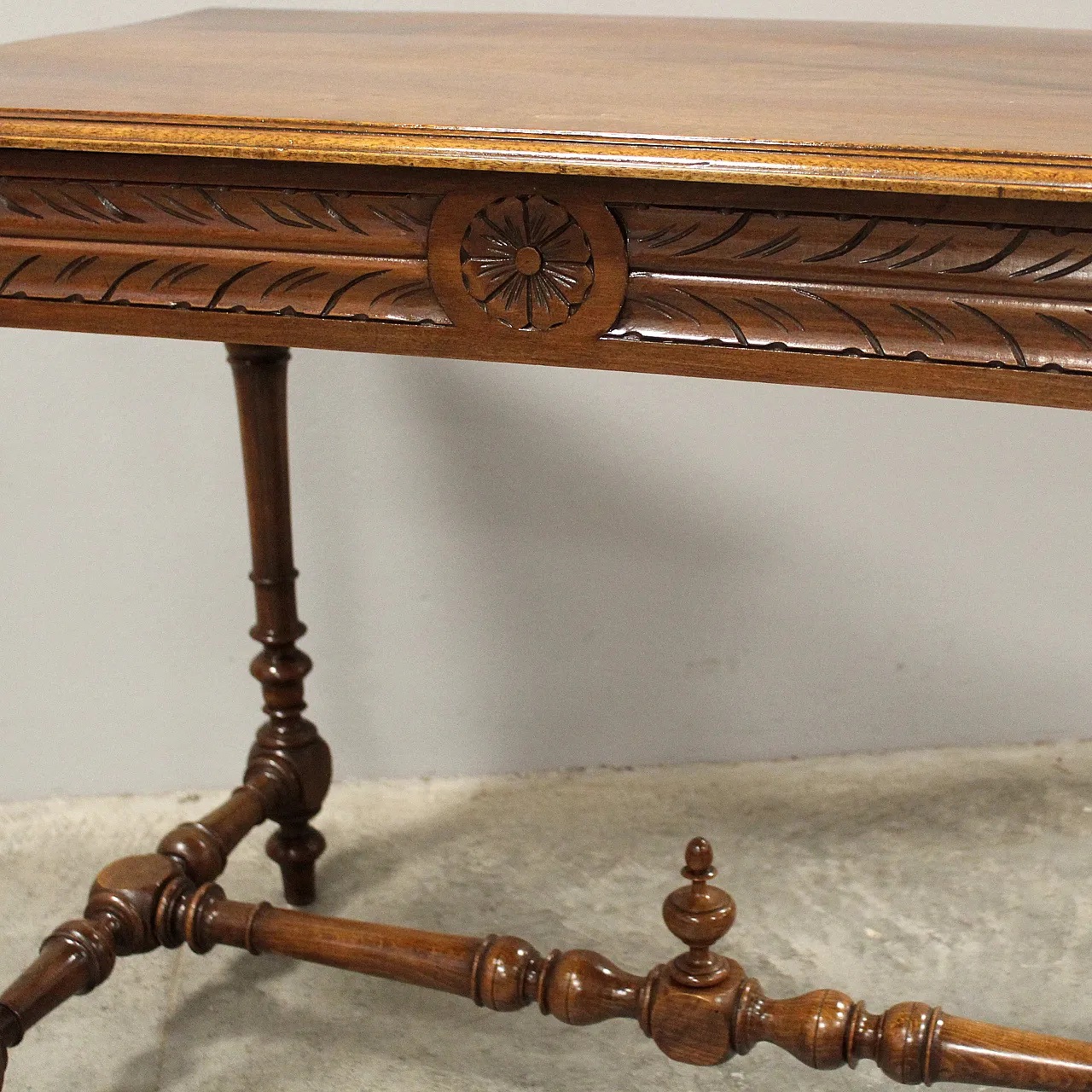 19th century walnut writing desk 14