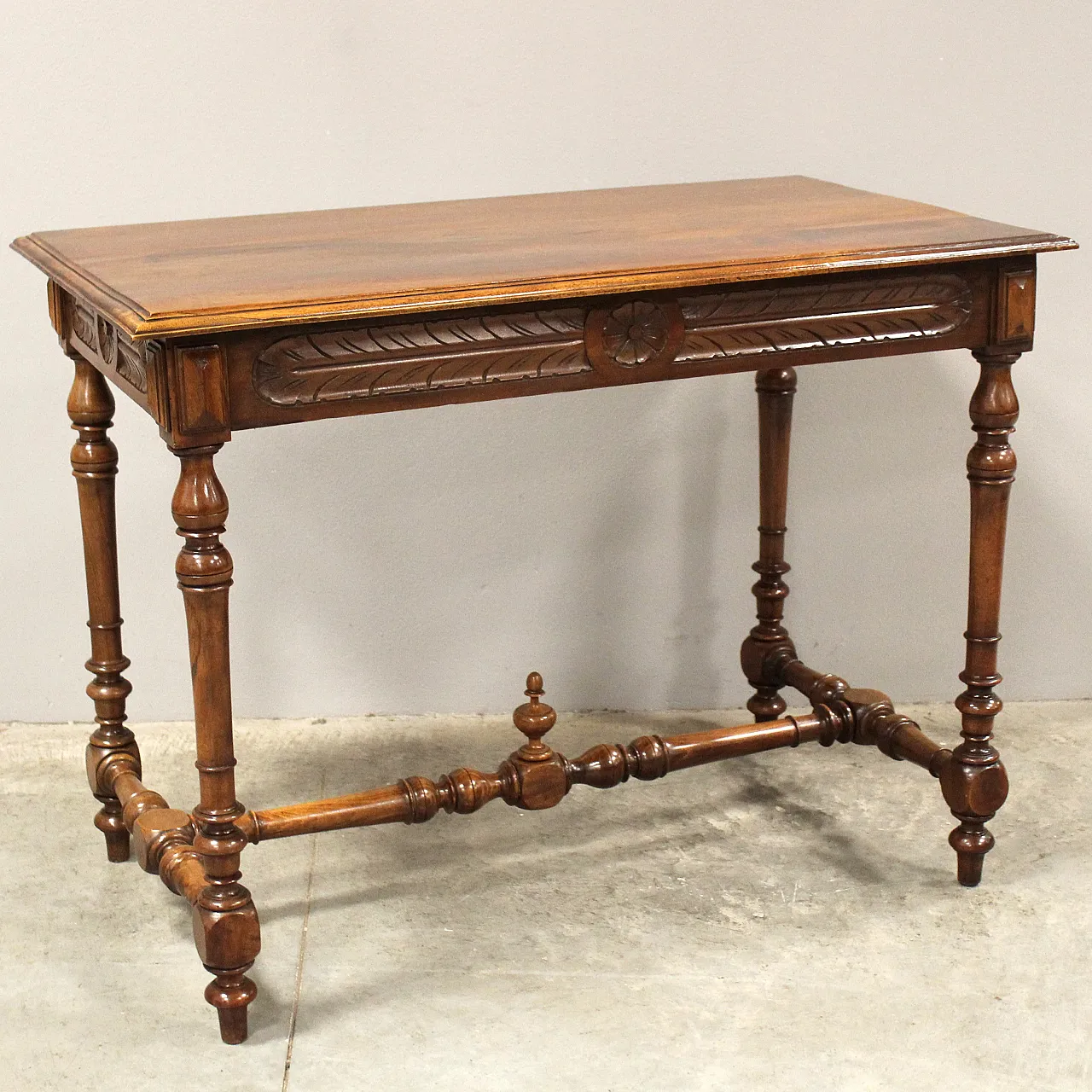 19th century walnut writing desk 15