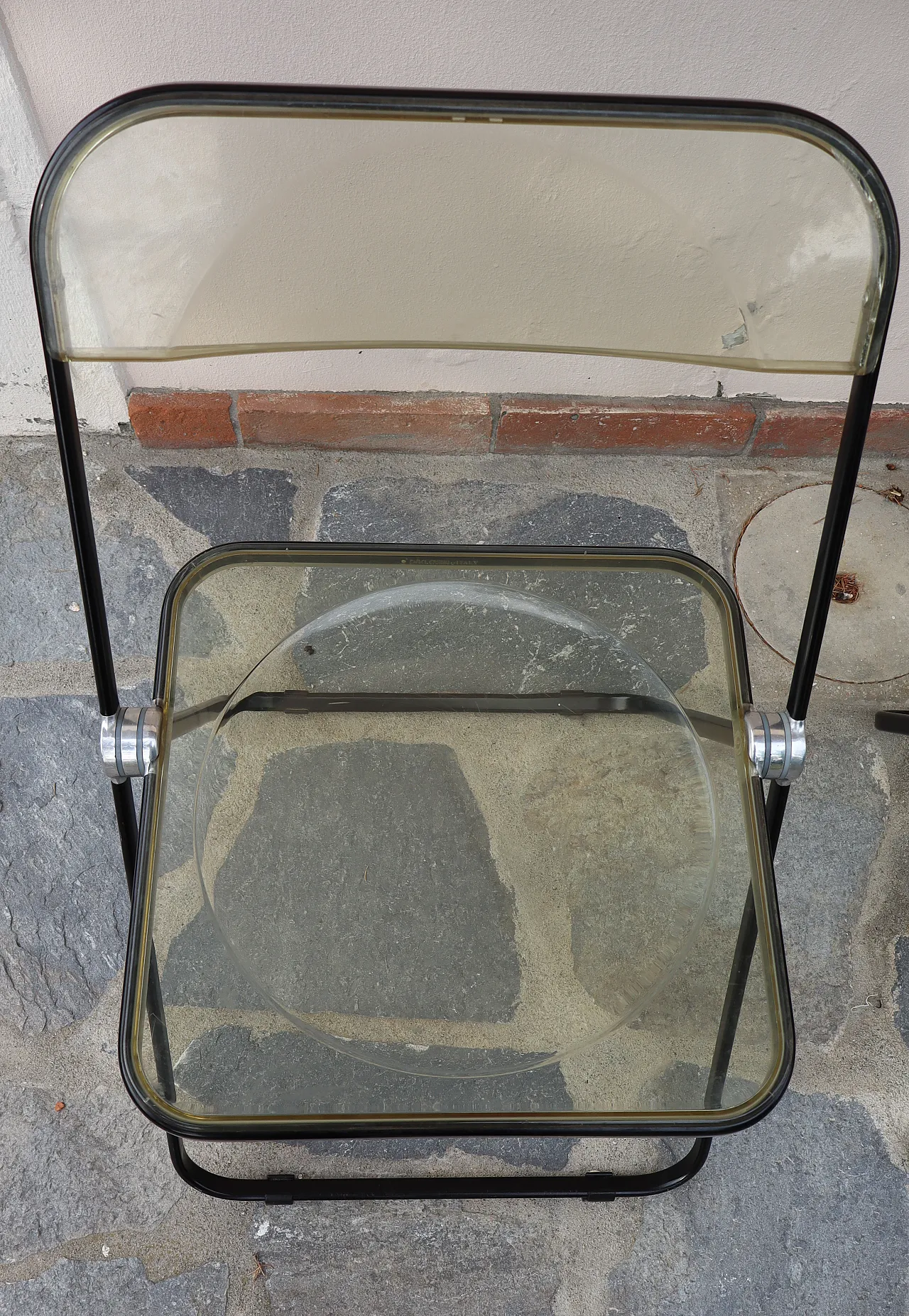 6 Plia chairs in steel and polypropylene by Giancarlo Piretti, 70s 7