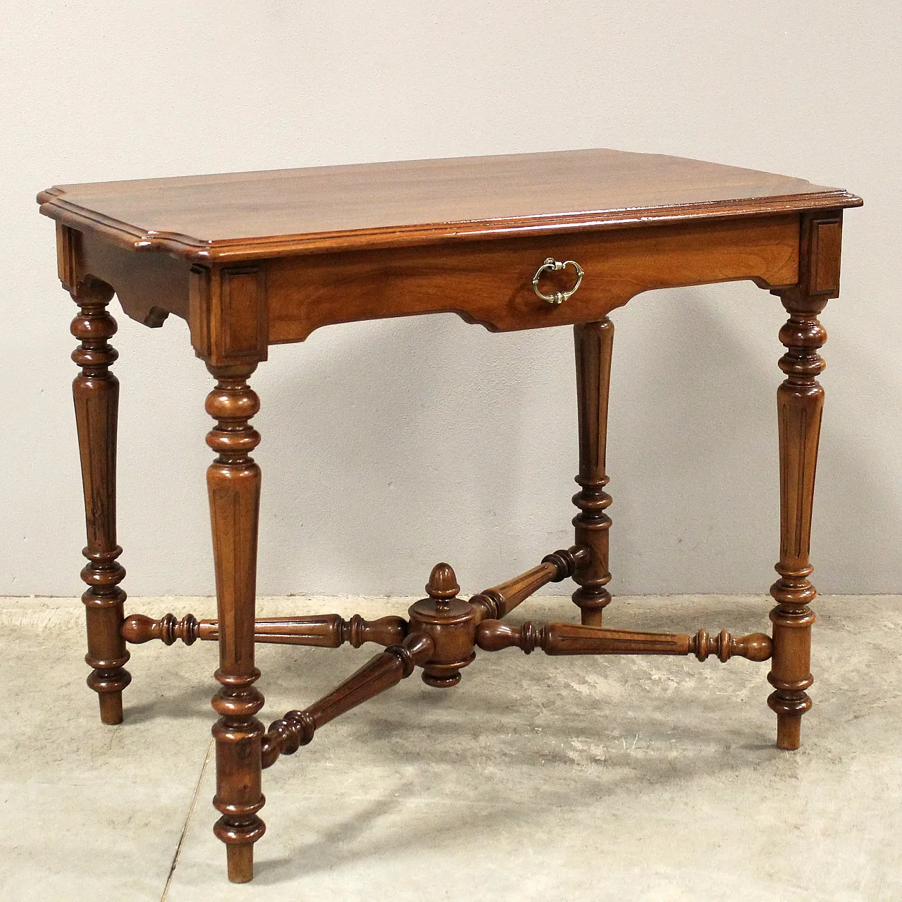 Tavolino scrittoio in noce '800 2