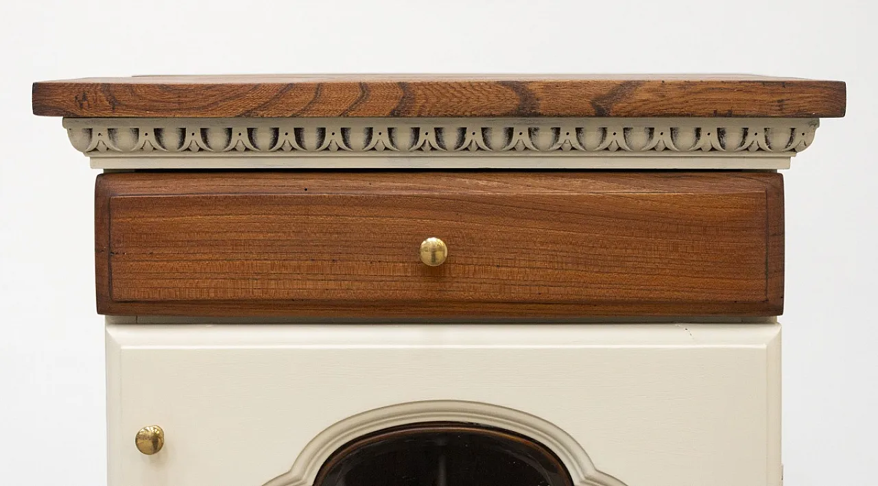 Mobiletto a vetrinetta in rovere massello, '900 9