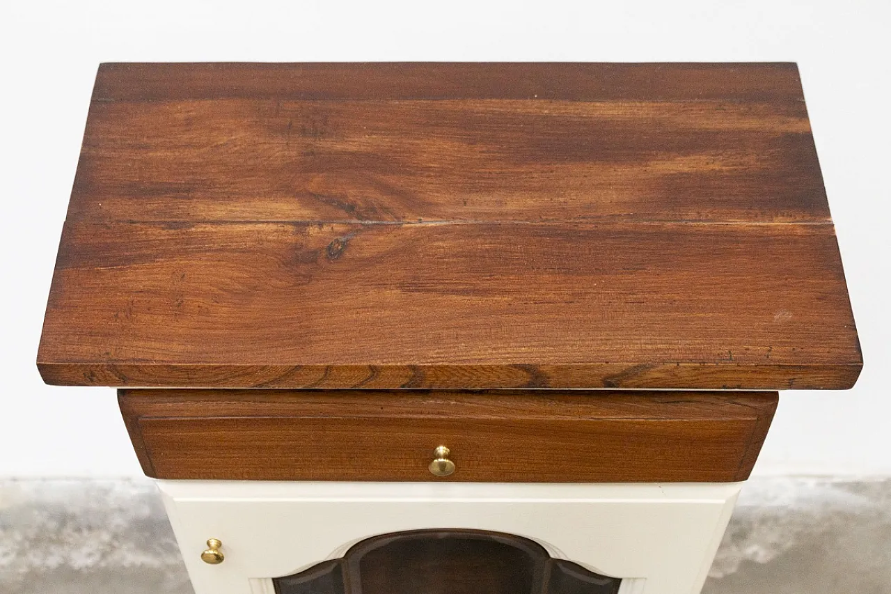 Mobiletto a vetrinetta in rovere massello, '900 10