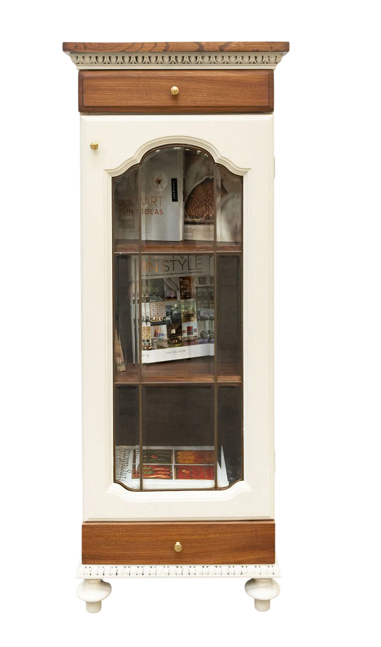 Mobiletto a vetrinetta in rovere massello, '900 13