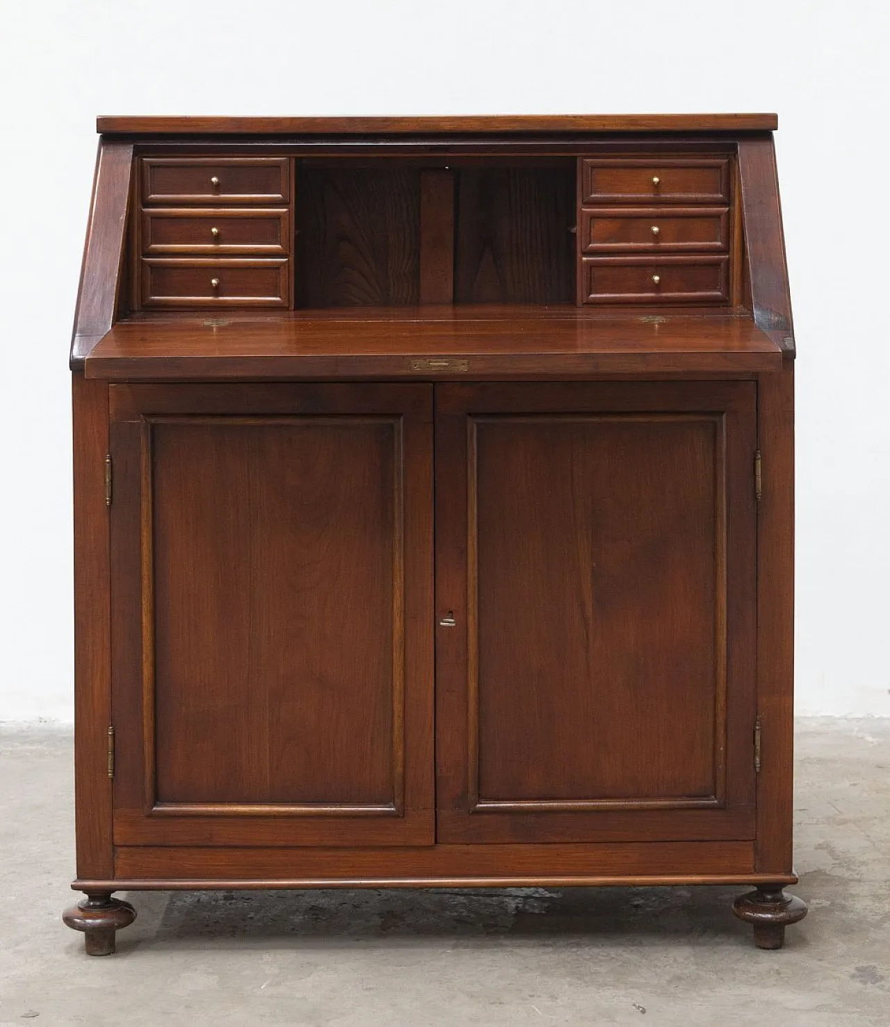 Ribalta in legno di noce massello, '900 1