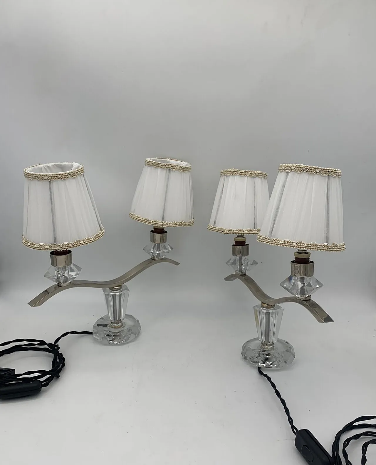 Pair of Murano glass table lamps, 1930s 1