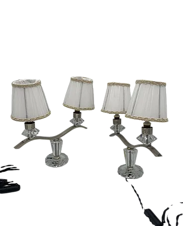 Pair of Murano glass table lamps, 1930s