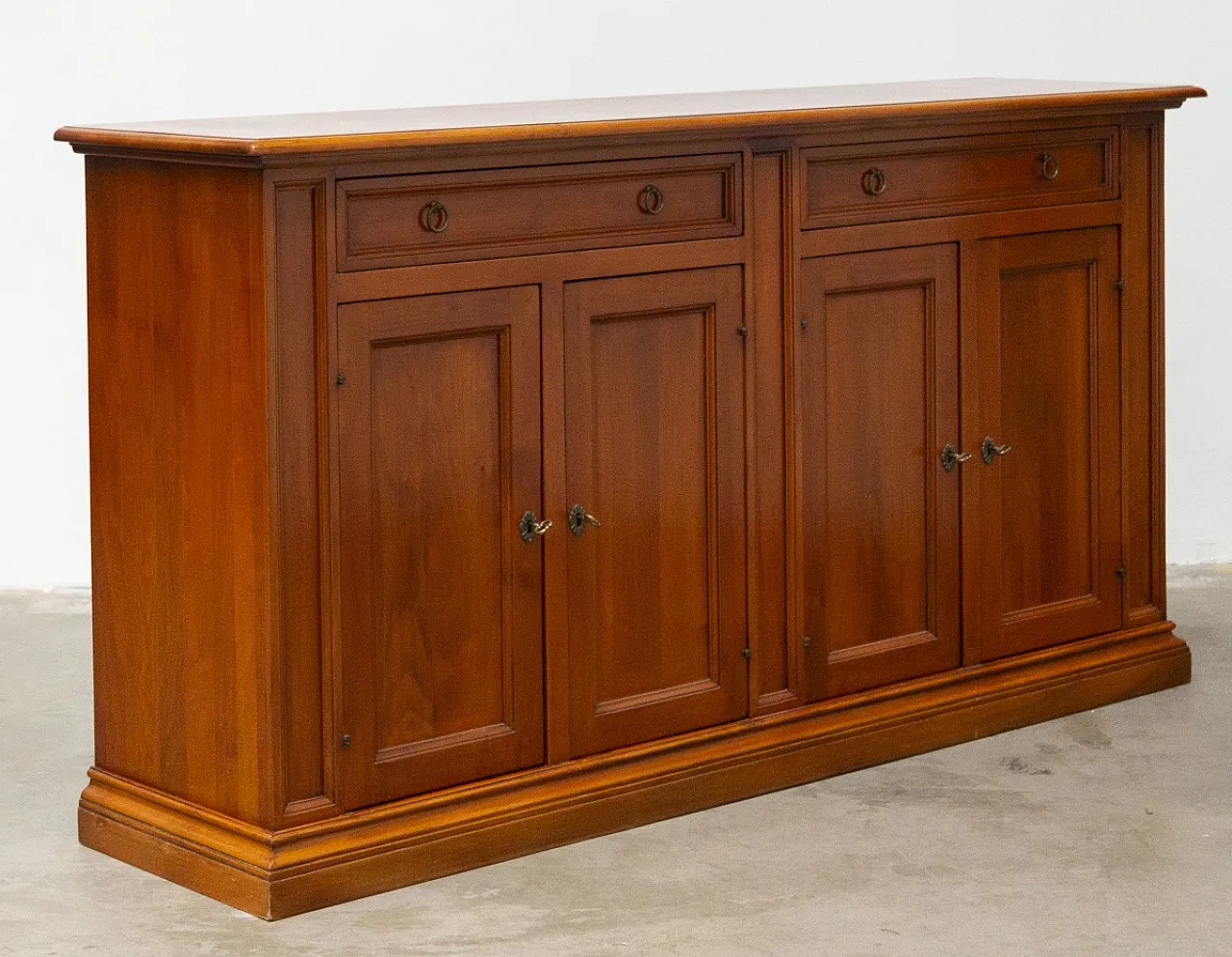 Credenza in legno massello di noce, fine '900 2