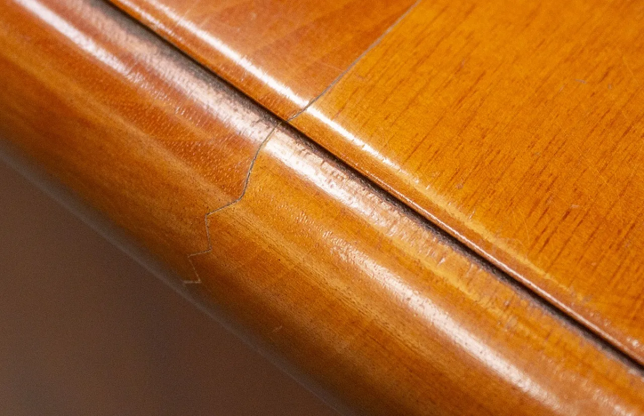 Credenza in legno massello di noce, fine '900 11