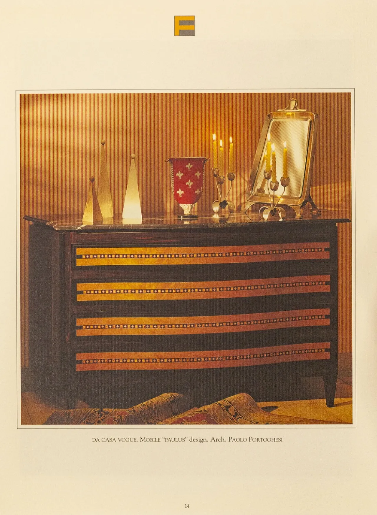 Paulus Chest of Drawers by Paolo Portoghesi for Luciano Frigerio, 1980 2