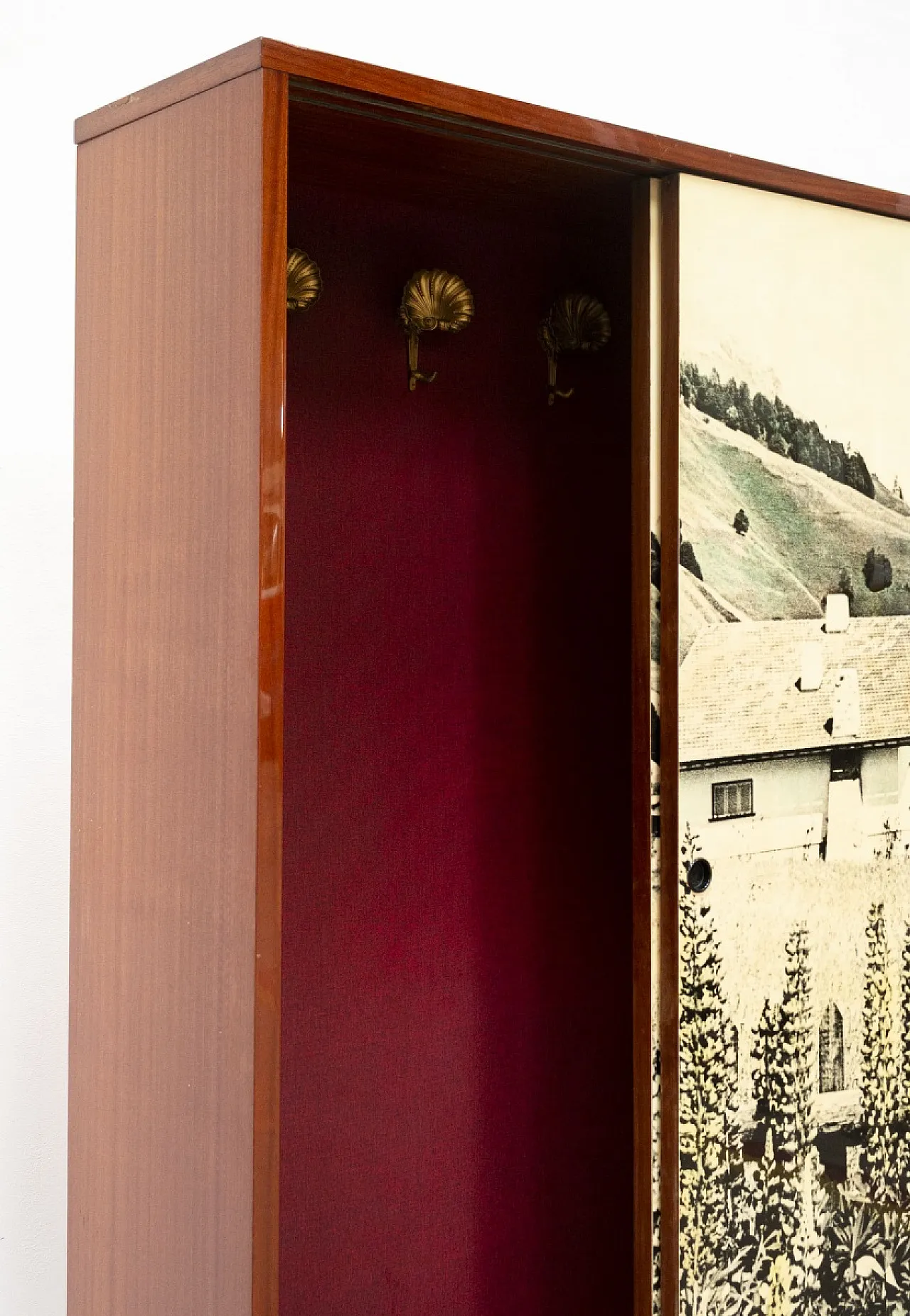 Appendiabiti con ante scorrevoli, anni '60 13