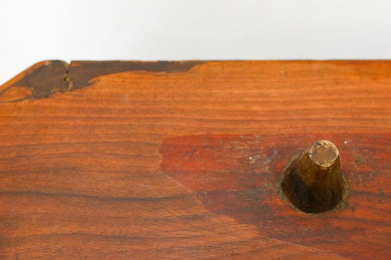 Walnut wood cabinet with display case, 20th century 14