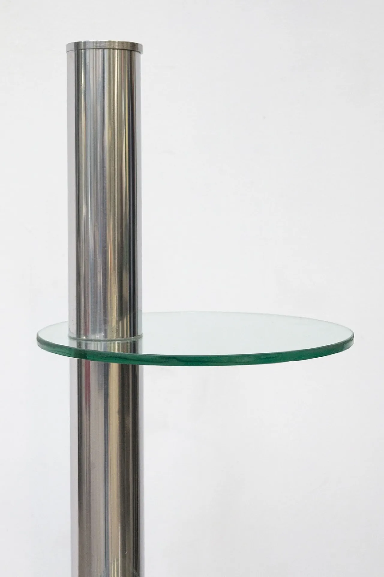 Mobile espositore in vetro e acciaio, anni '70 3