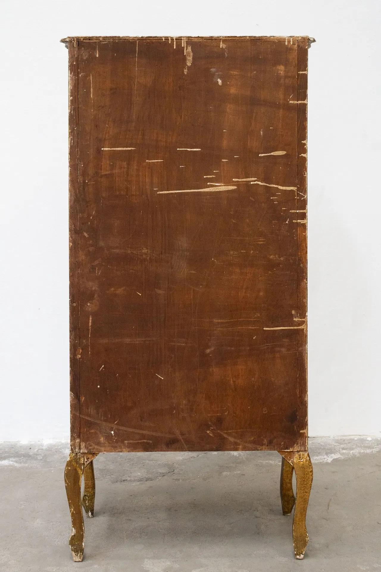 Cassettiera settimanale dorata in stile veneziano, anni '60 12