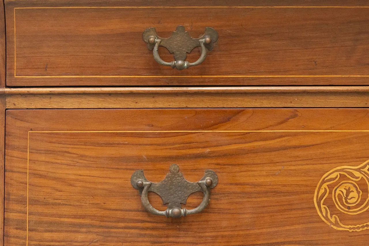 Cassettone Carlo X in noce massello, primo '800 8