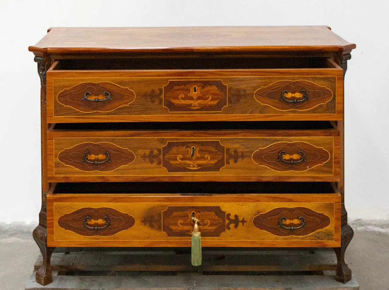 Comò in diversi legni, '800 2