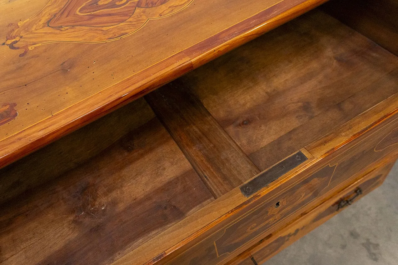 Comò in diversi legni, '800 3