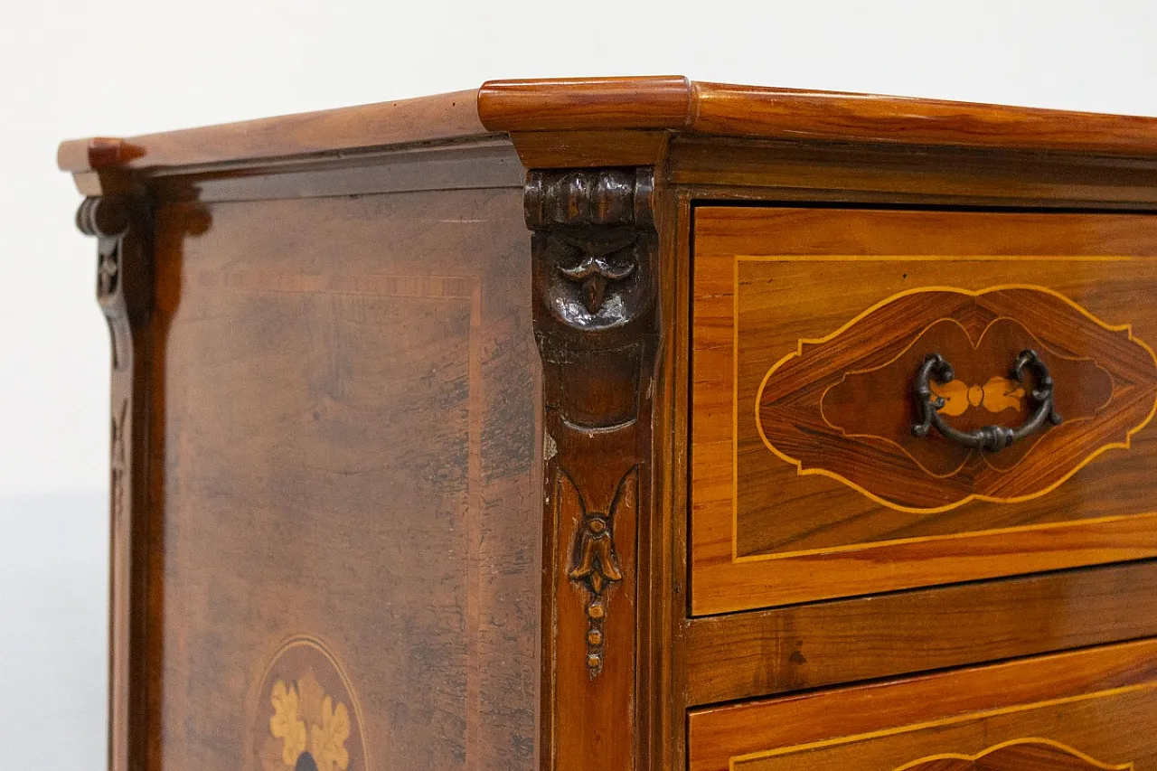 Comò in diversi legni, '800 6