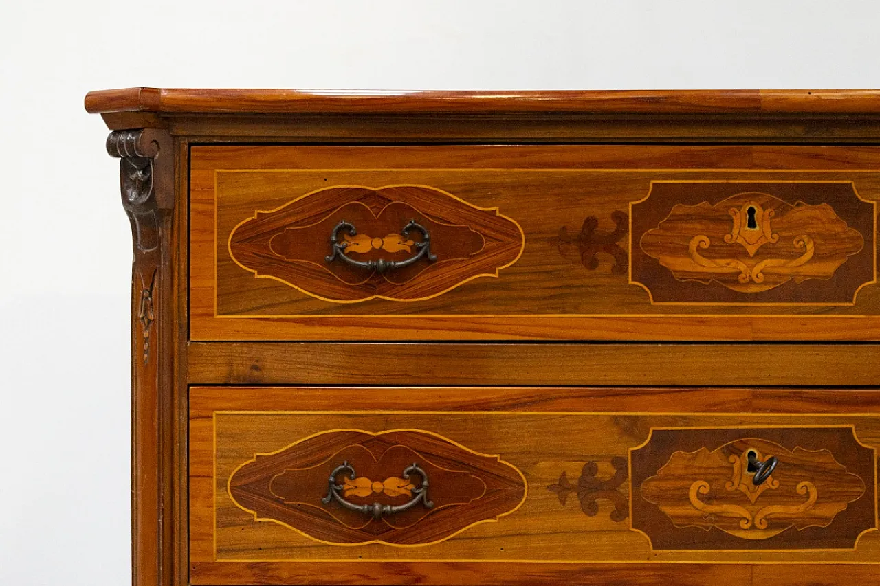 Comò in diversi legni, '800 8