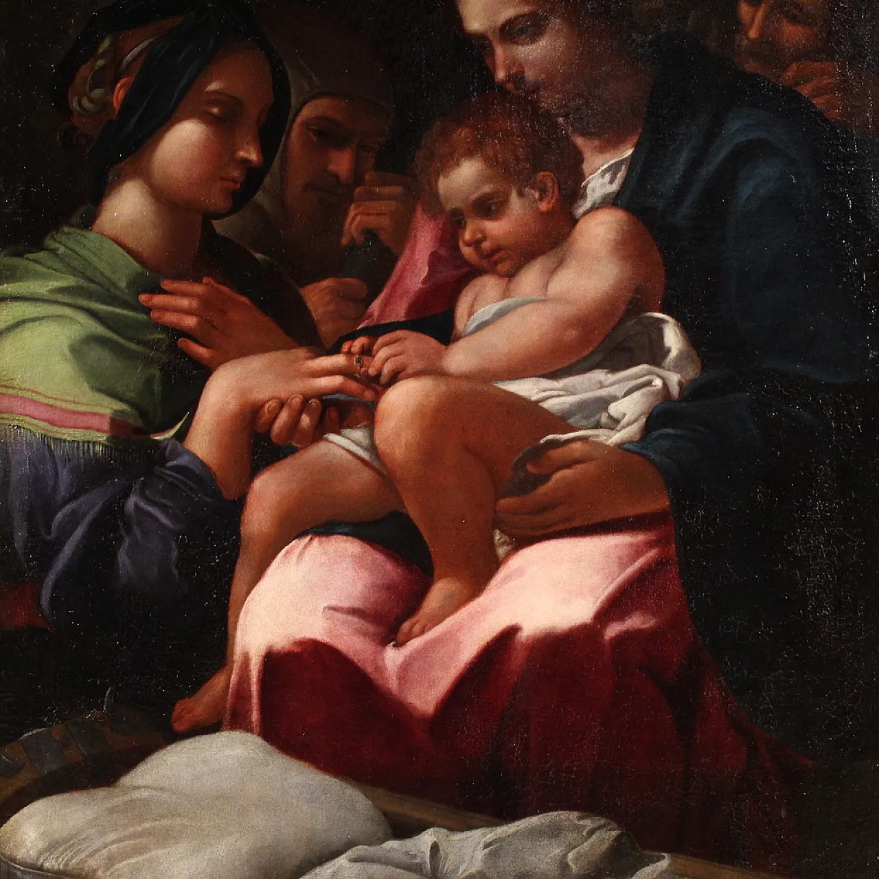 Italian painting, mystical marriage, 17th century 4