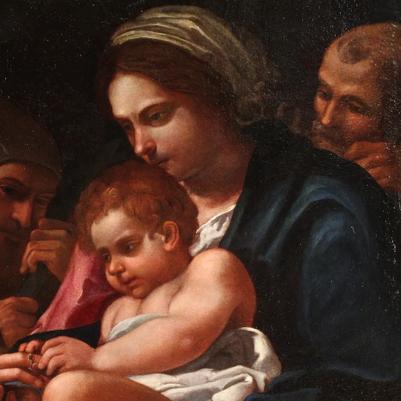 Italian painting, mystical marriage, 17th century 7