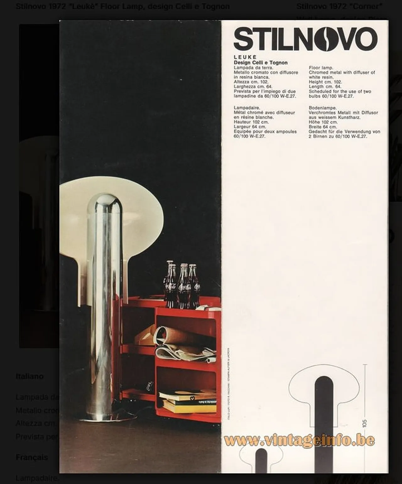 Lampada da tavolo Leukè di Studio Celli Tognon per Stilnovo, 1971 16