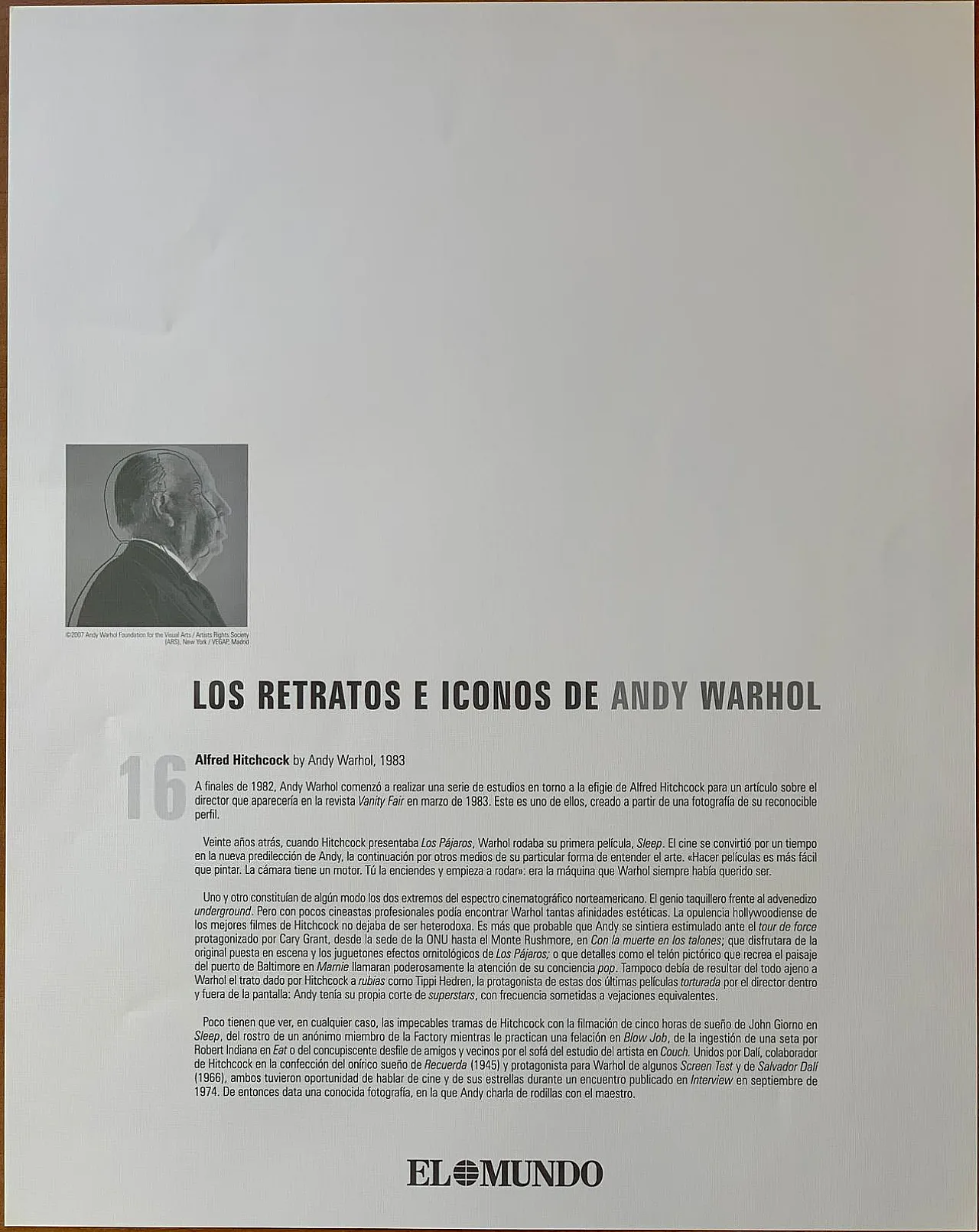 Andy Warhol - Alfred Hitchcock, 1983 1