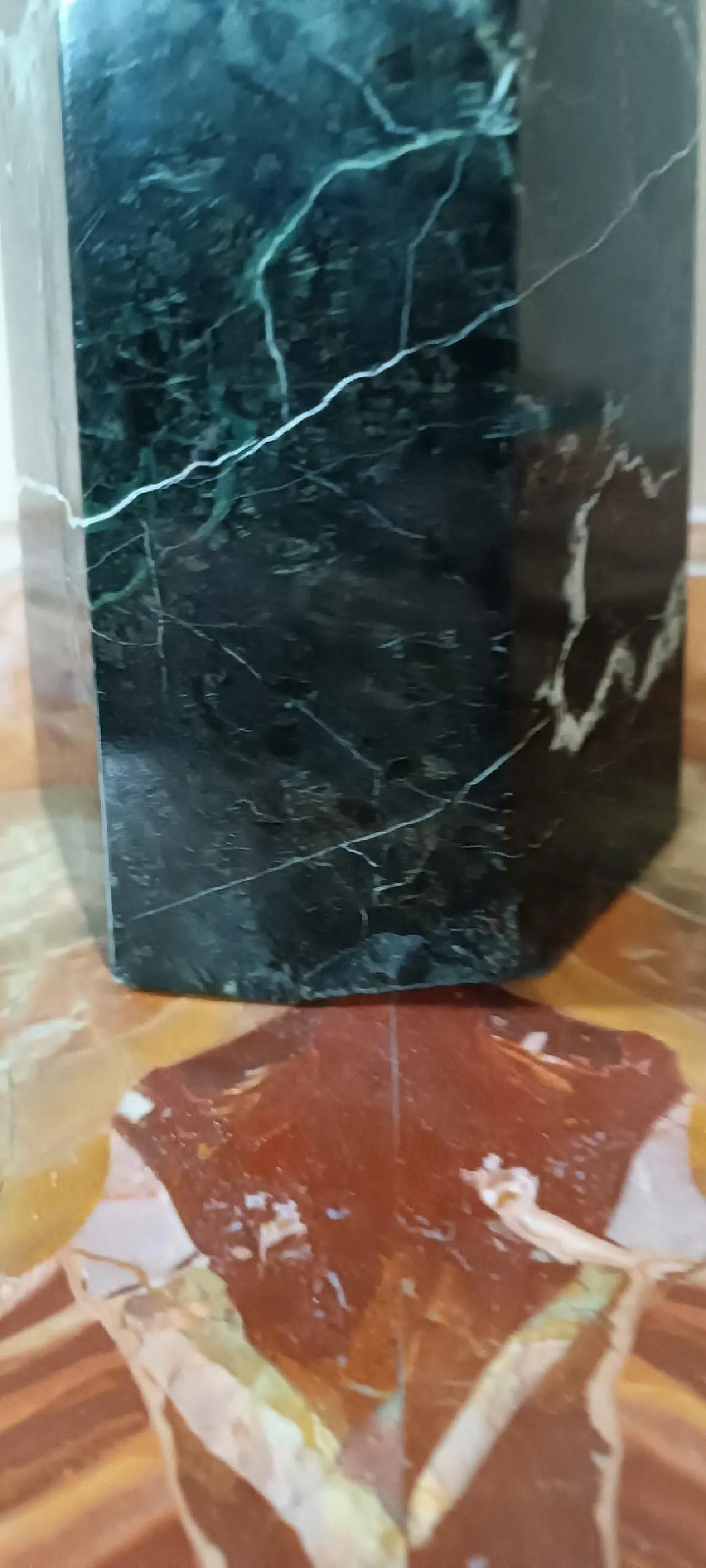 Obelisco in marmo verde serpentino, '900 6