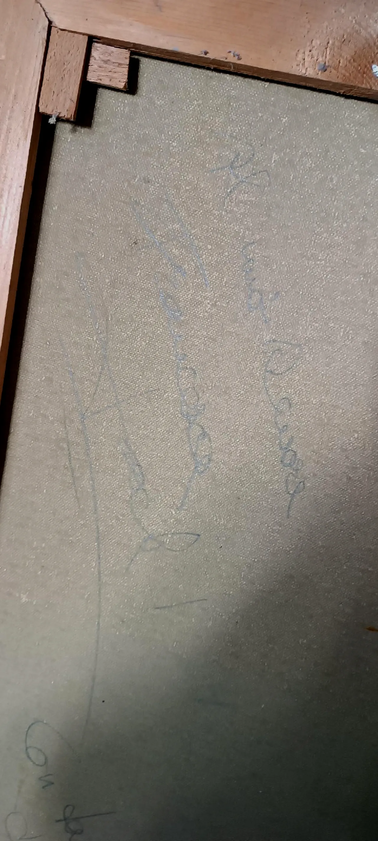 Jack Friling, dipinto astratto olio su tela, anni '80 10