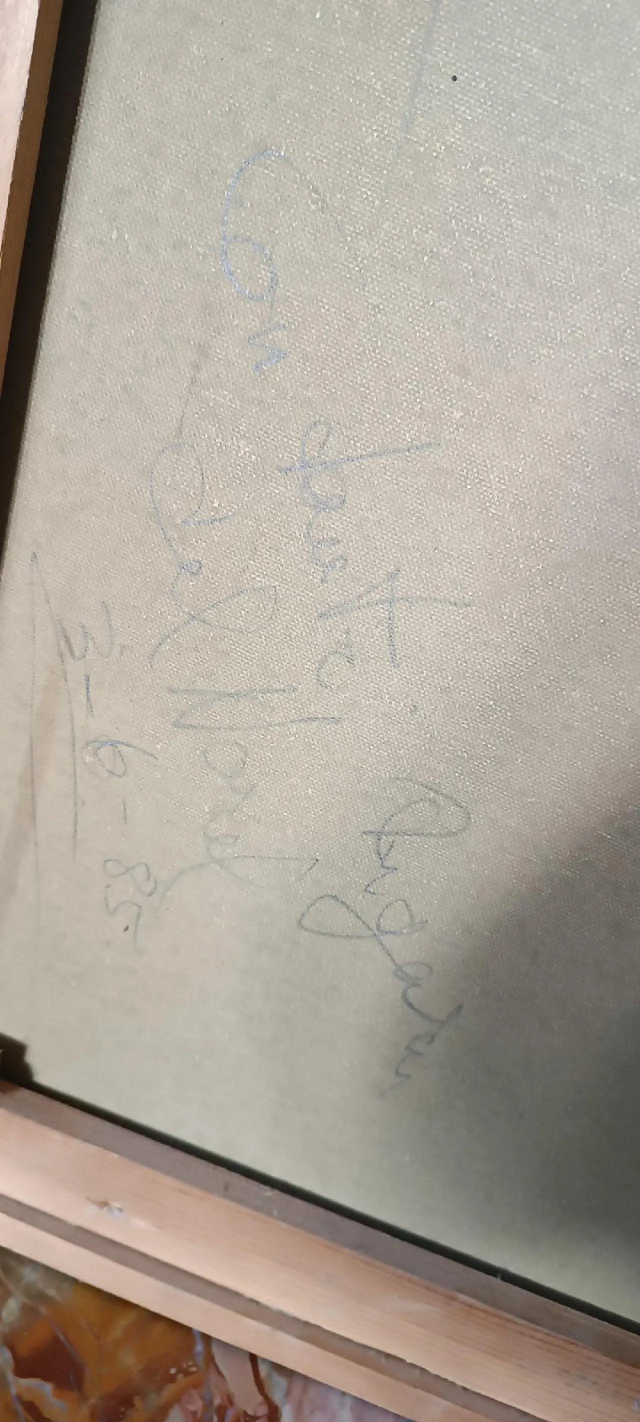 Jack Friling, dipinto astratto olio su tela, anni '80 11