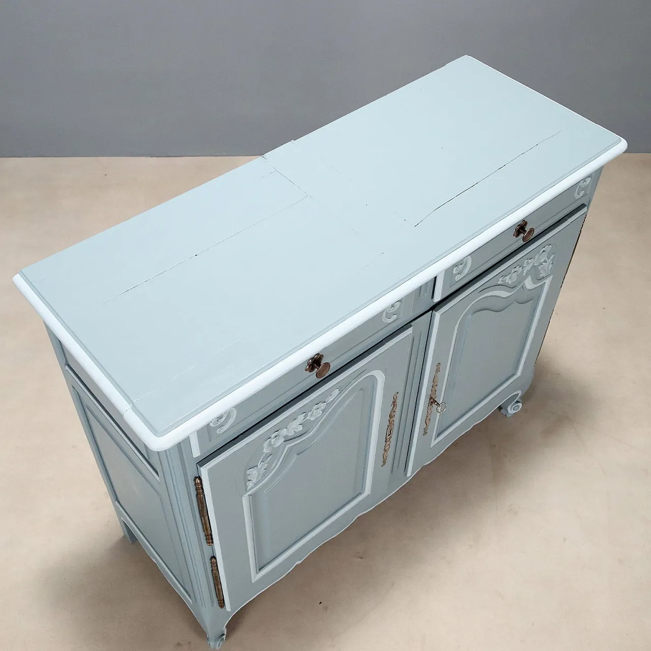 Solid cherry wood sideboard, 20th century 6