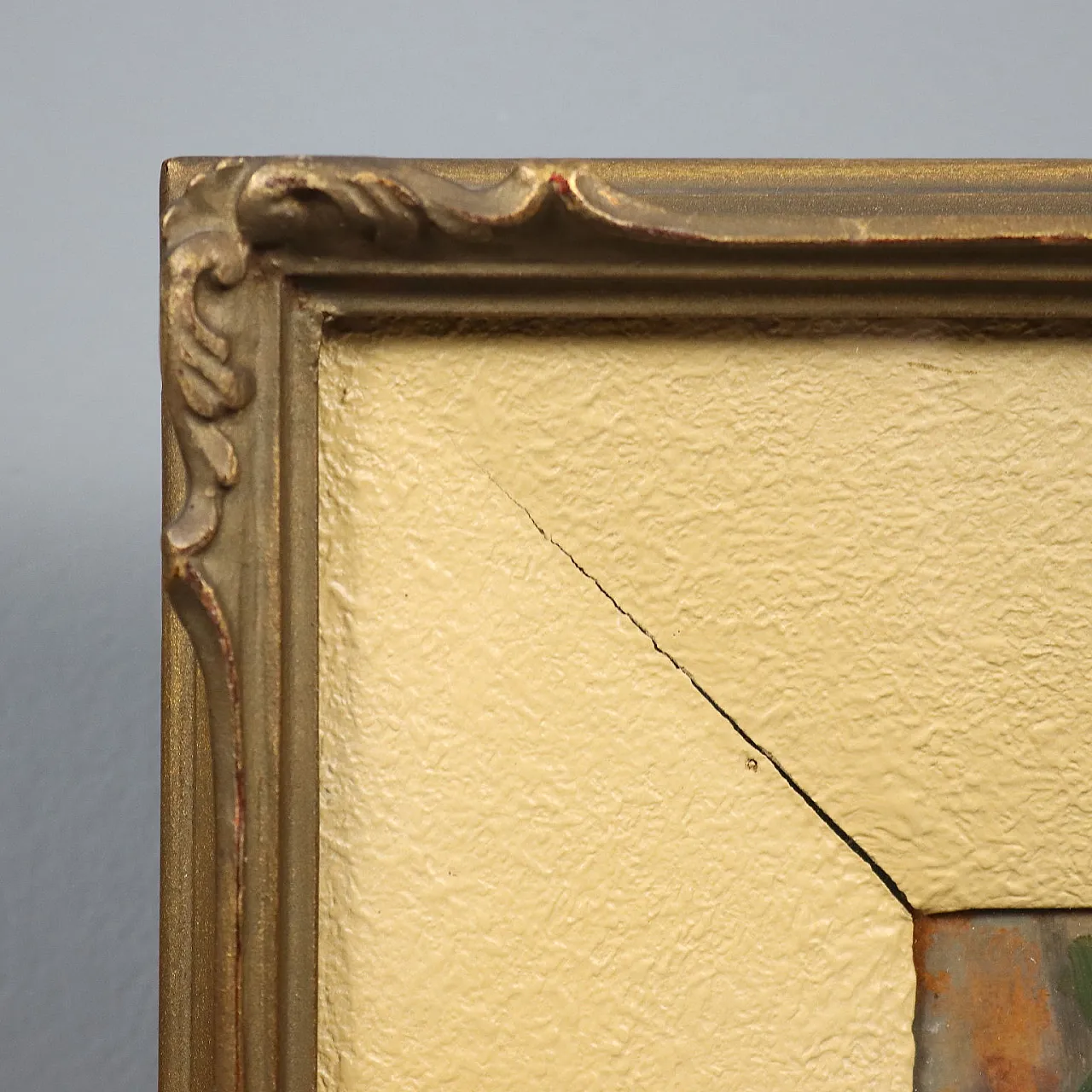 Vittore Antonio Cargnel, oil on cardboard with frame, 20th century 9