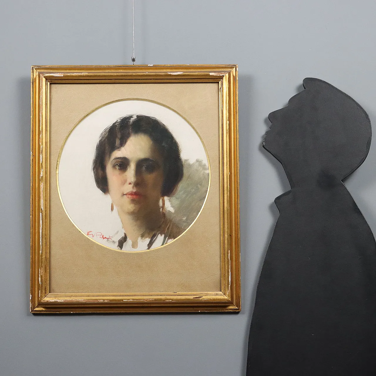 Giuseppe Palanti, oil on canvas with contemporary frame, 20th century 2