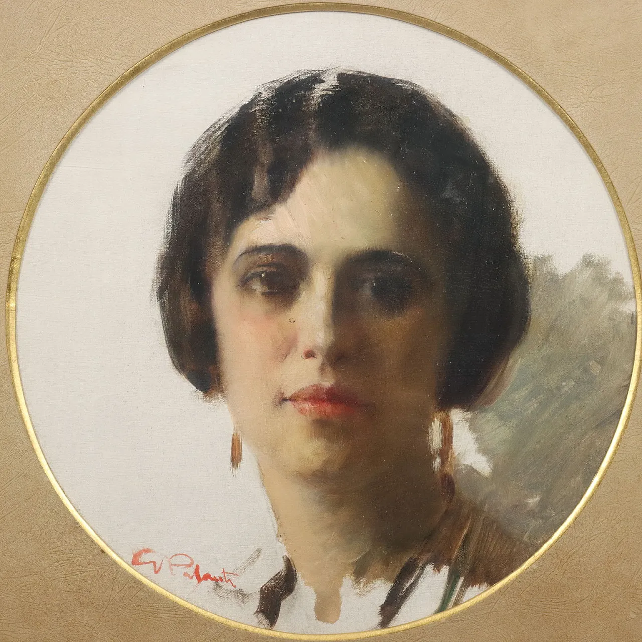 Giuseppe Palanti, oil on canvas with contemporary frame, 20th century 3