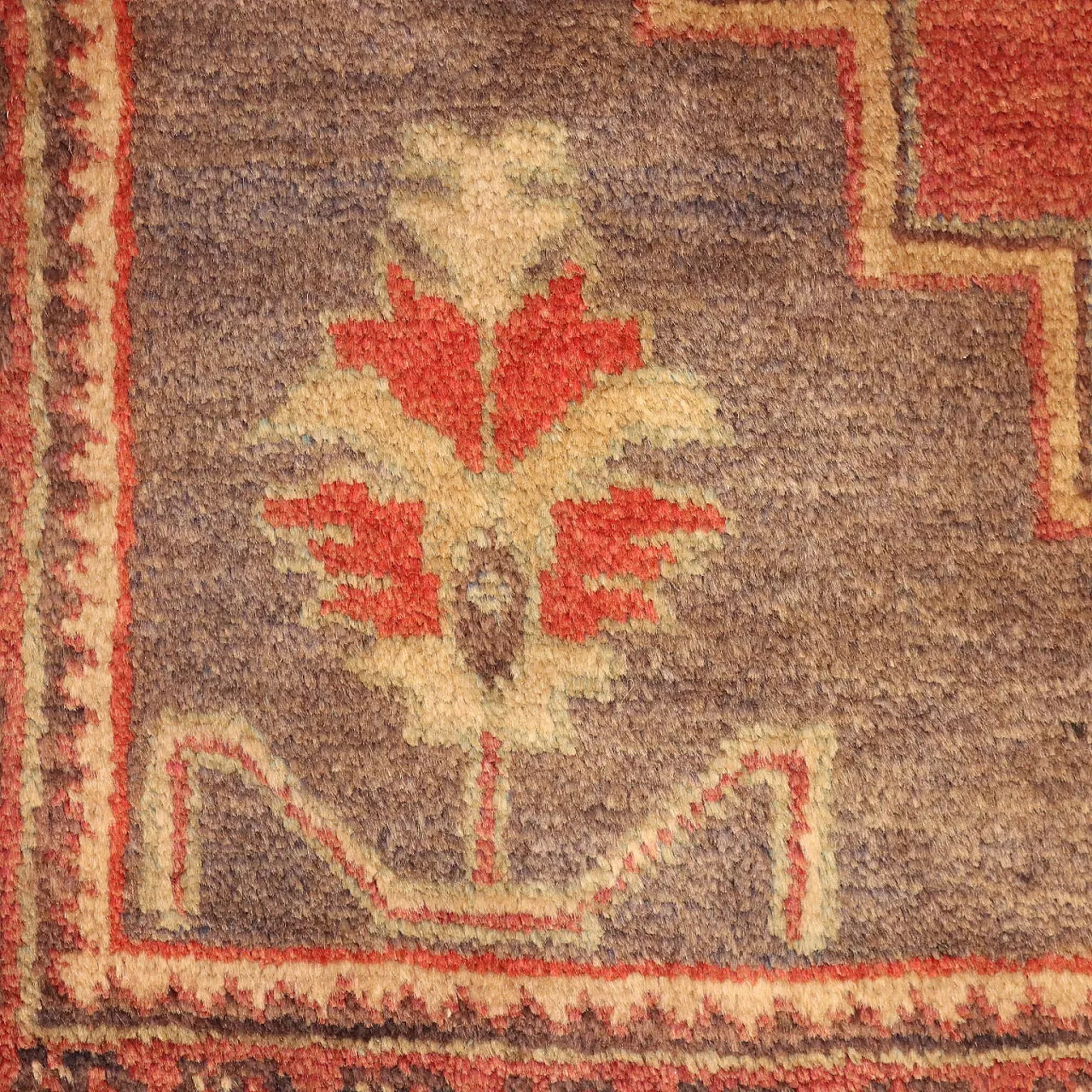 Tappeto Jorun in cotone e lana, nodo grosso, realizzato a mano, '900 5