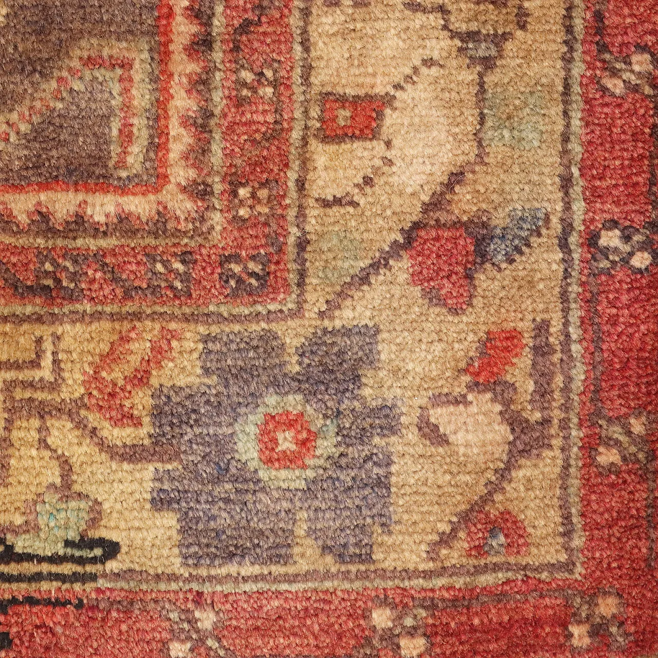 Tappeto Jorun in cotone e lana, nodo grosso, realizzato a mano, '900 6