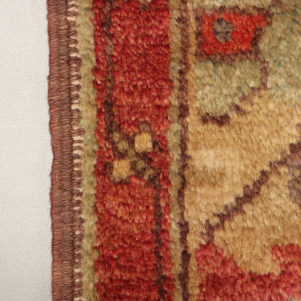 Tappeto Jorun in cotone e lana, nodo grosso, realizzato a mano, '900 7