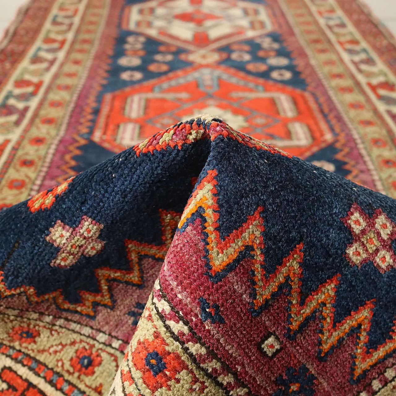 Serabend Iranian cotton and wool carpet 10