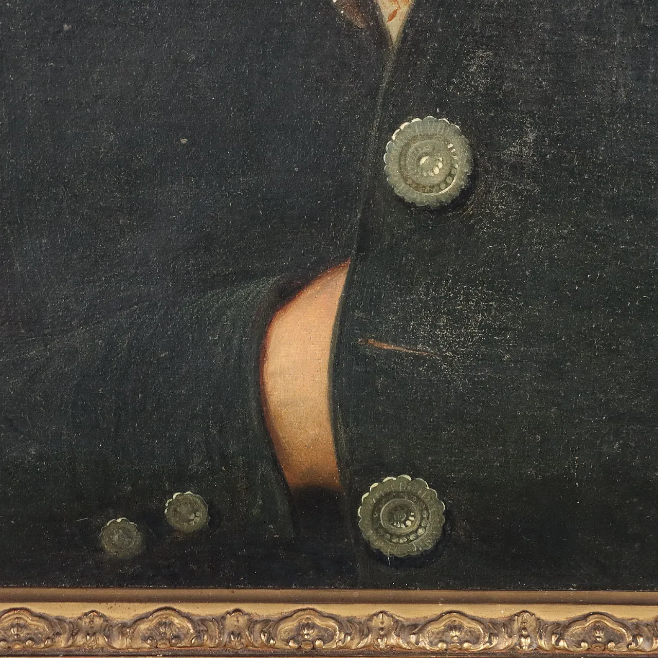 Painting Male Portrait, oil on canvas, 19th century 5