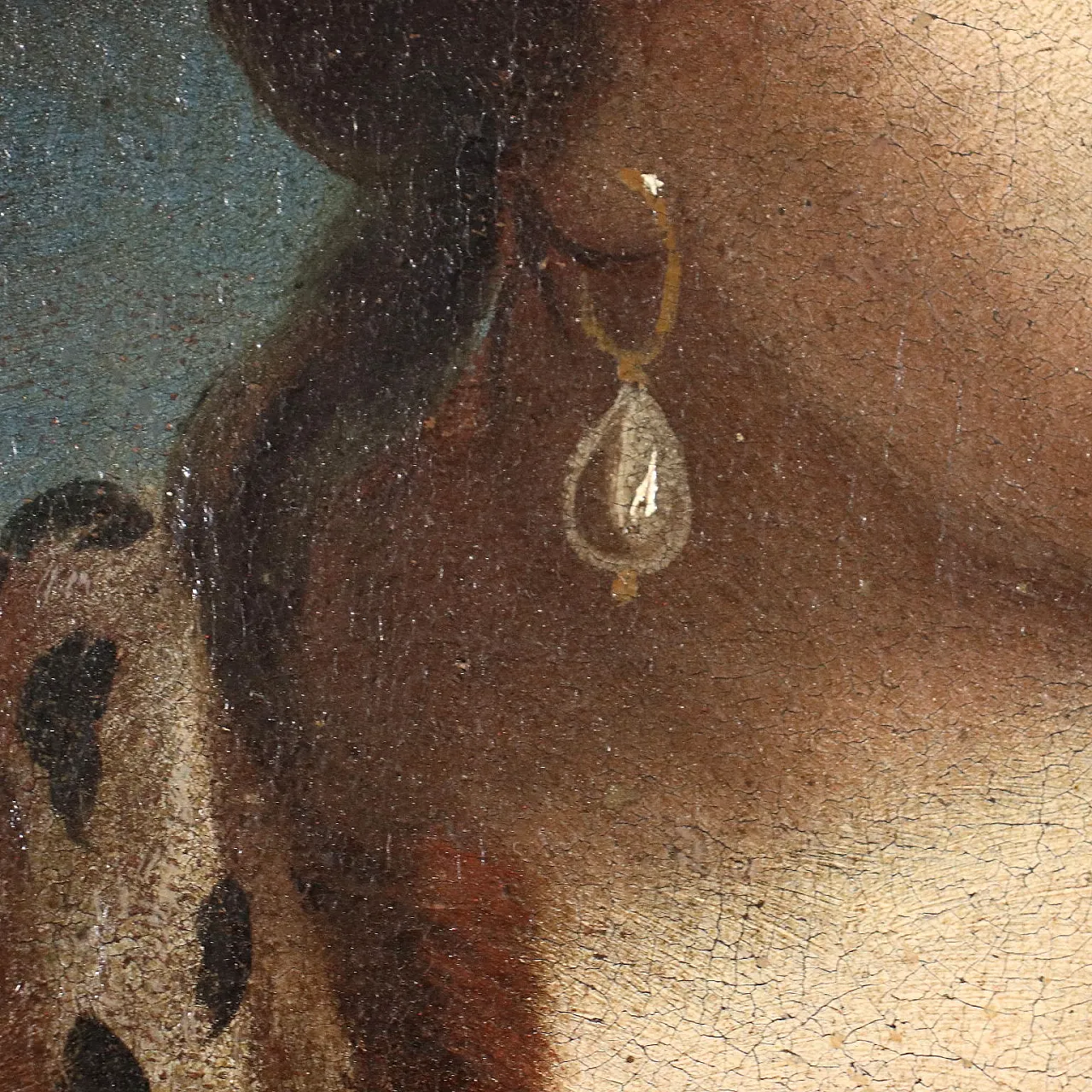 Ritratto di Donna con Manicotto, olio su tela, '700 5