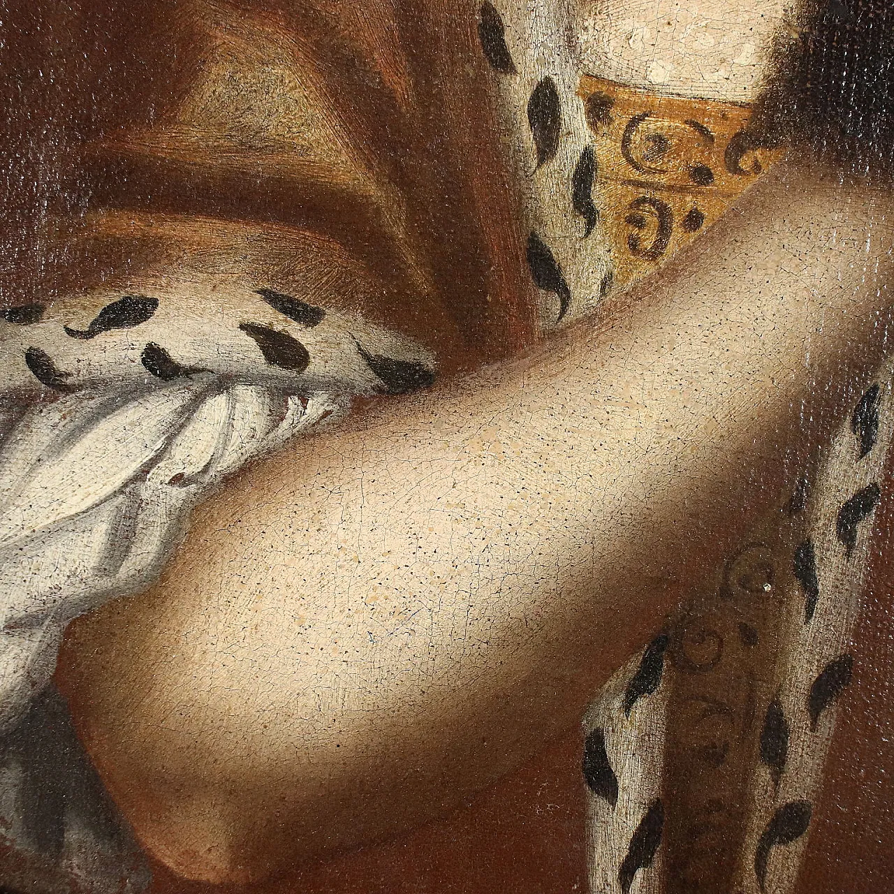 Ritratto di Donna con Manicotto, olio su tela, '700 7