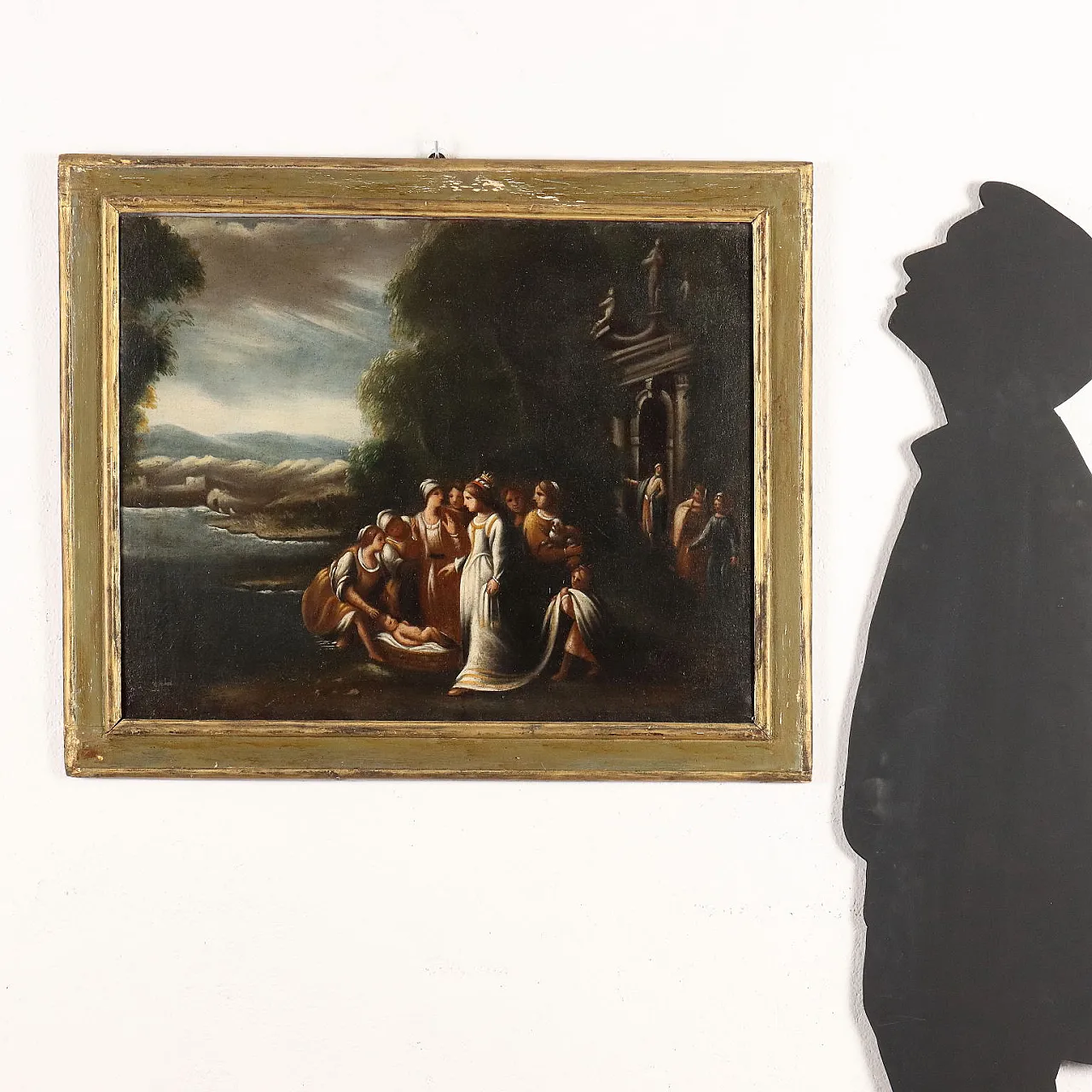 Biblical scene, oil painting on canvas, 19th century 3