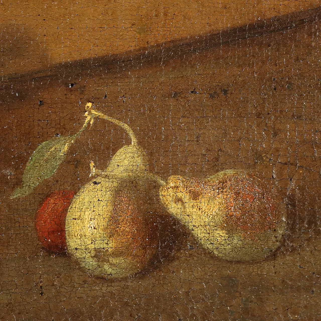 Natura morta con funghi e fiori, dipinto a olio su tela, '700 6