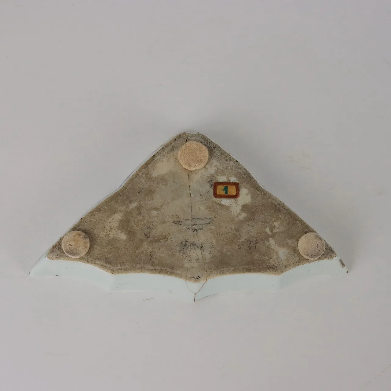 Piattino cinese Ko Sometsuke polilobato a pianta triangolare, '600 10