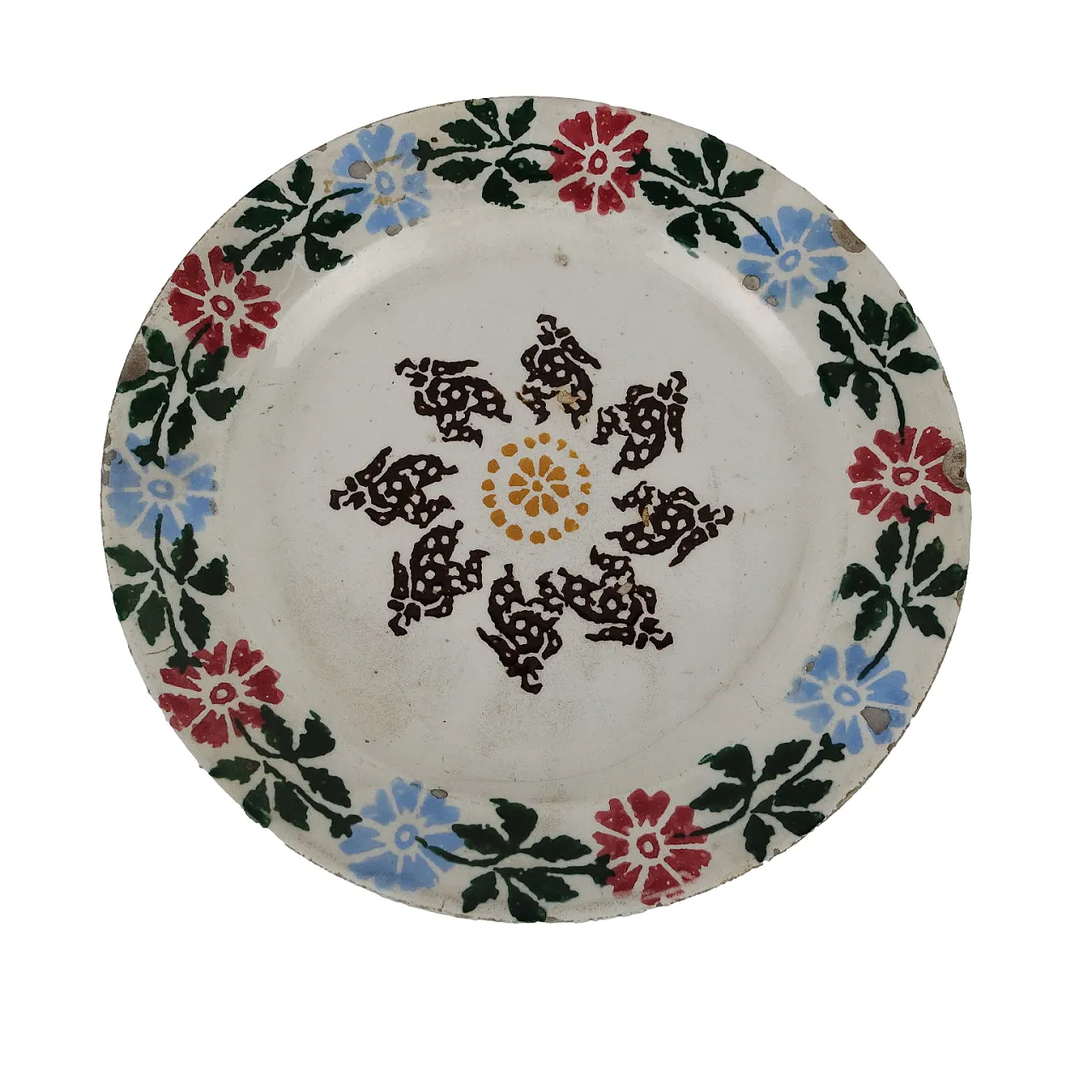 Piatto in ceramica di Manifattura Veneta, fine '800 1