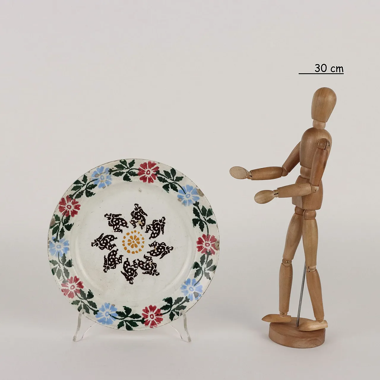 Piatto in ceramica di Manifattura Veneta, fine '800 2