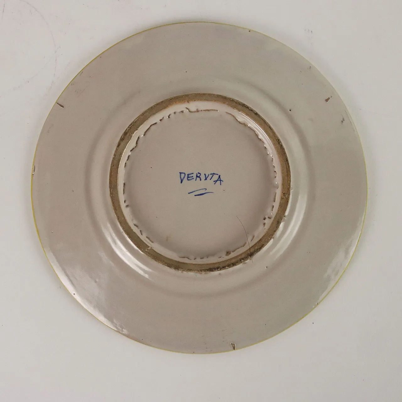 Coppia di piatti in maiolica, Manifattura Deruta, fine '900 6