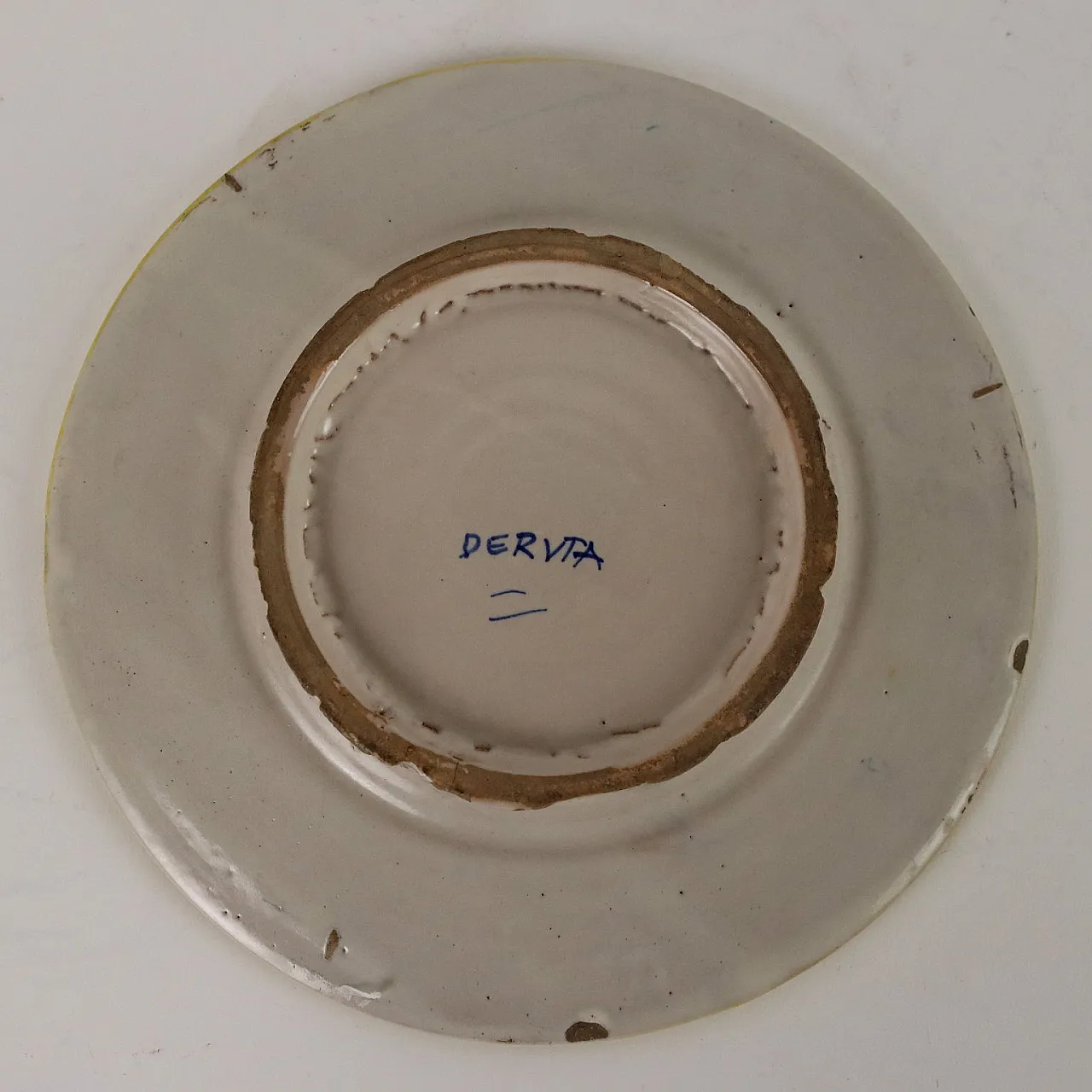 Coppia di piatti in maiolica, Manifattura Deruta, fine '900 10