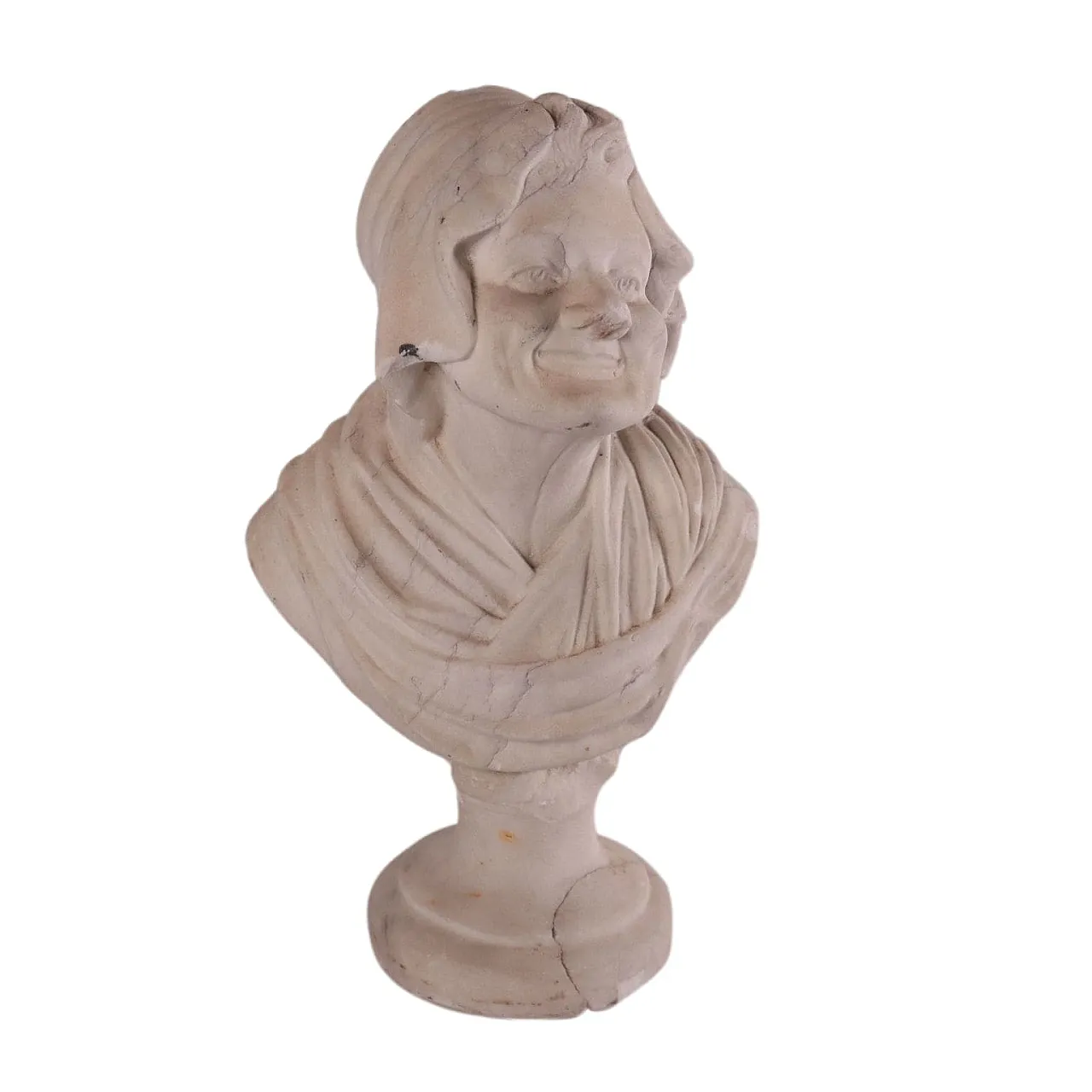 Marble bust of old woman, 1700s 1