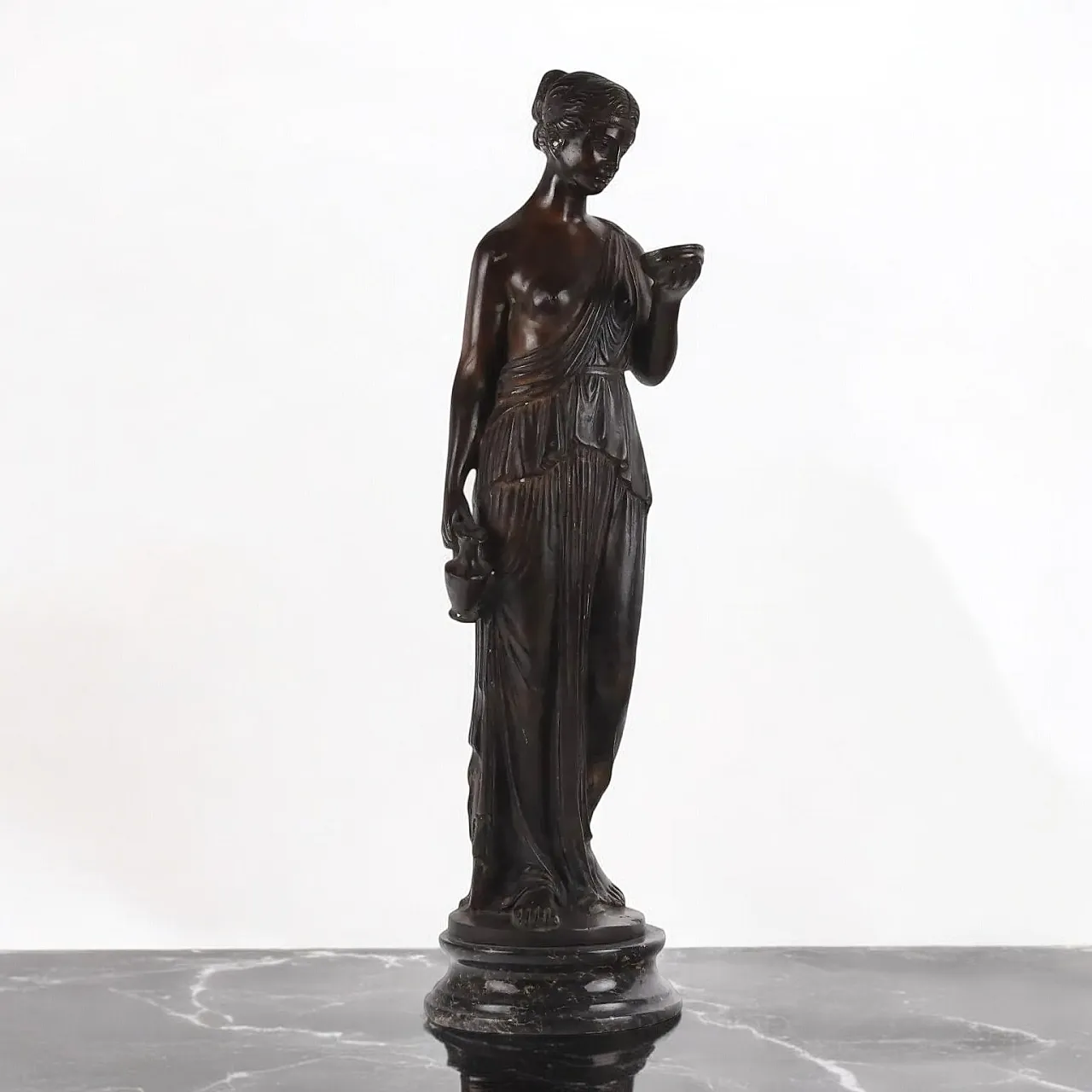 Antique Sculpture Bust of Allegory Bronze XX Century 2