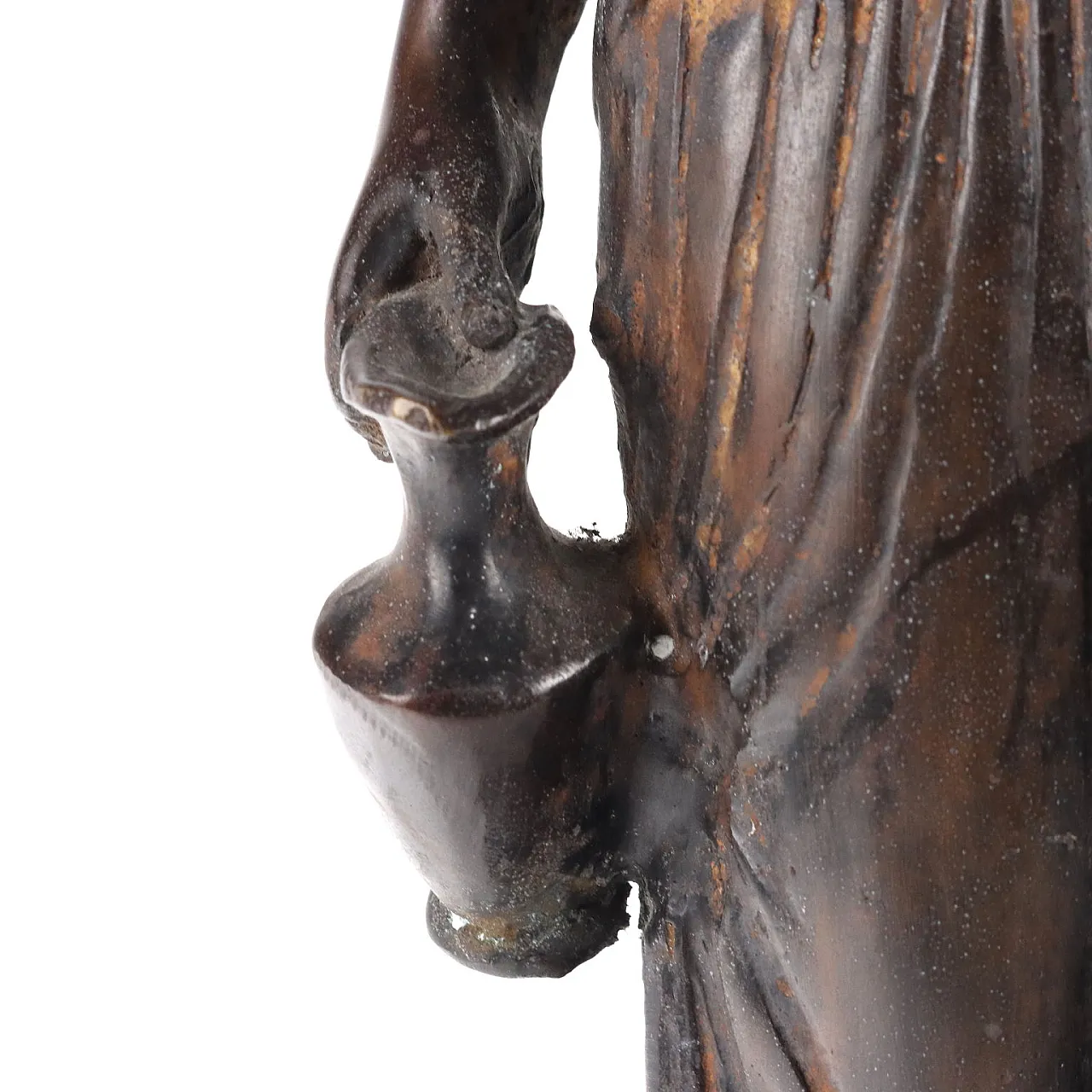 Antique Sculpture Bust of Allegory Bronze XX Century 5